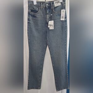 rag & bone Vintage Wash Straight Jeans in Blue Denim